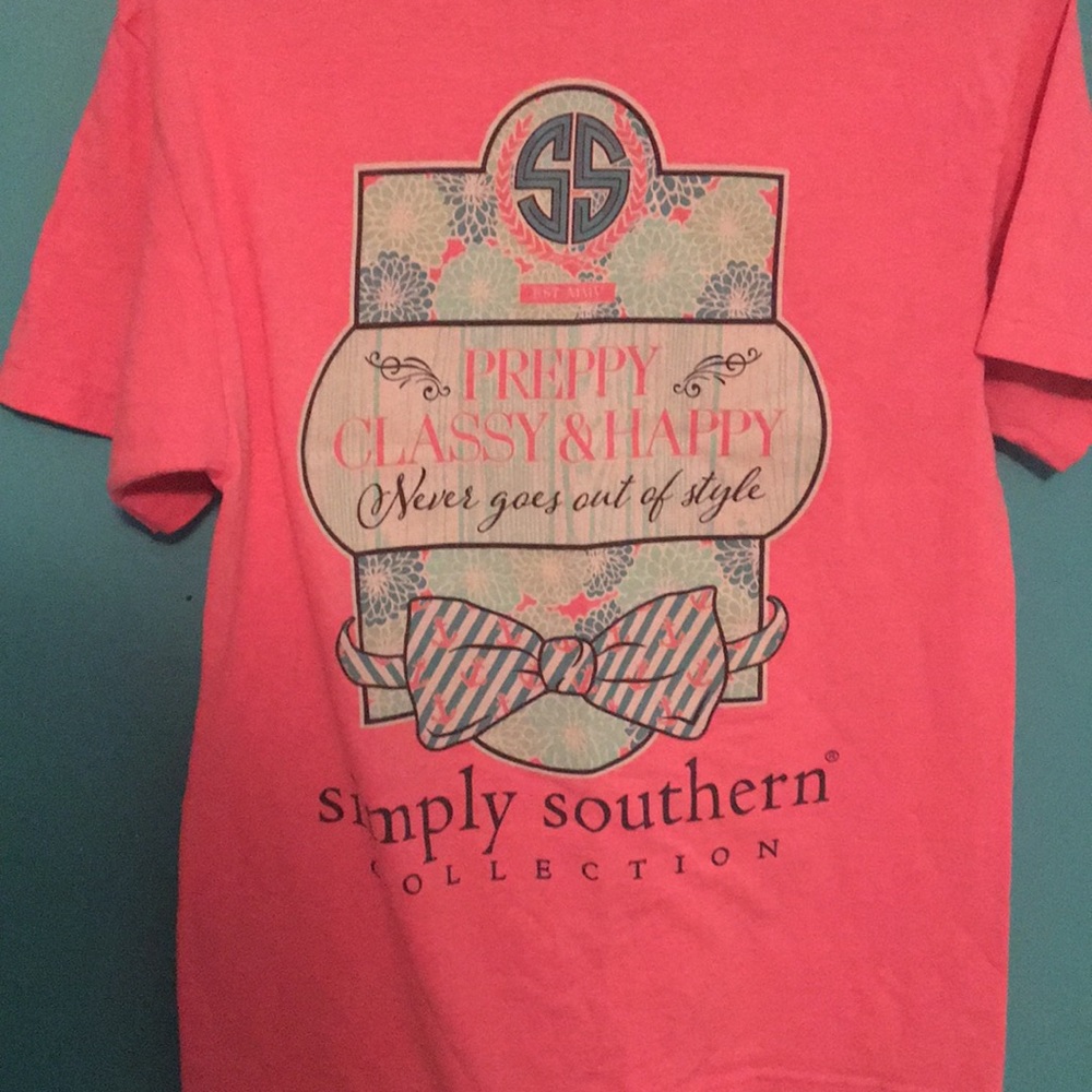 Simply Southern pink t shirt